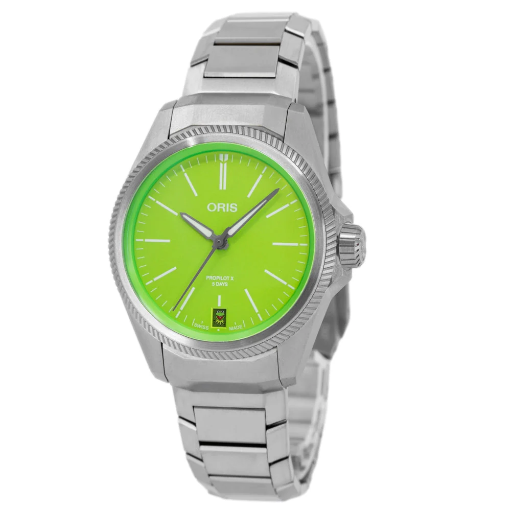 Oris 01 400 7778 7157-Set ProPilot X Kermit Edition Auto