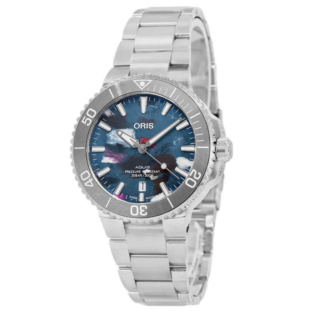 Oris Uomo 01 733 7766 4150-Set Aquis Date Upcycle Automatico