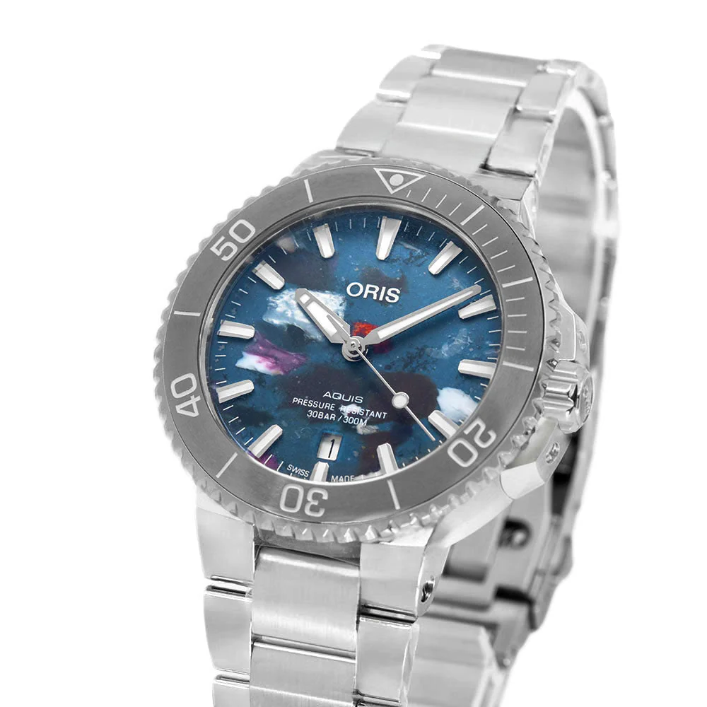 Oris Uomo 01 733 7766 4150-Set Aquis Date Upcycle Automatico - Image 10