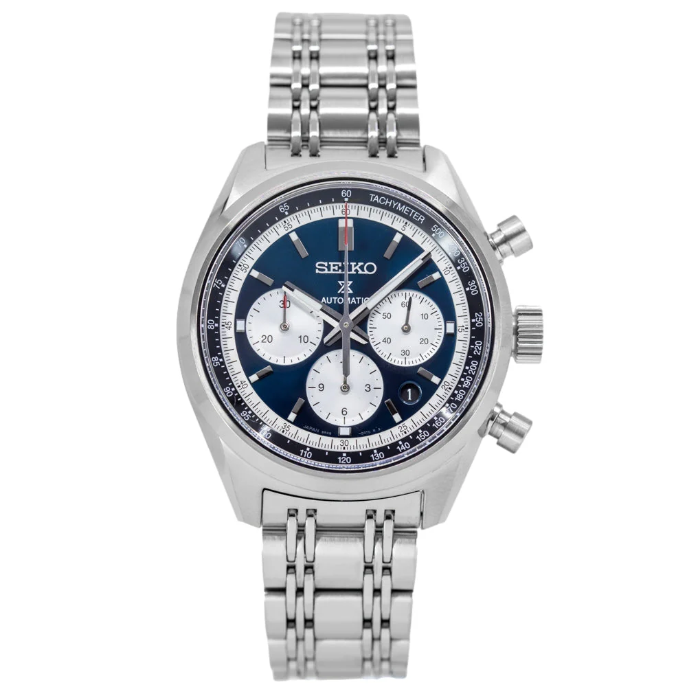 Seiko Uomo SRQ051J1 Prospex Speedtimer 42mm Blue Dial Auto - Image 3